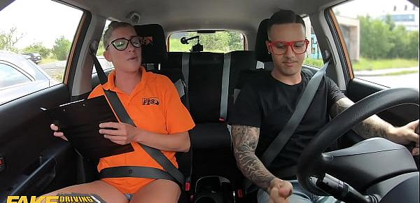  Fake Driving School Hard Rough Sex for Sexy New Instructor Elisa Tiger